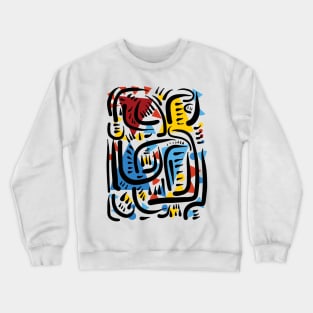African Geometric Pattern Art Crewneck Sweatshirt